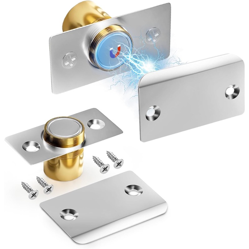 Furniture Hardware Fitting - 2 Buah Penahan Pintu Magnetik Tak