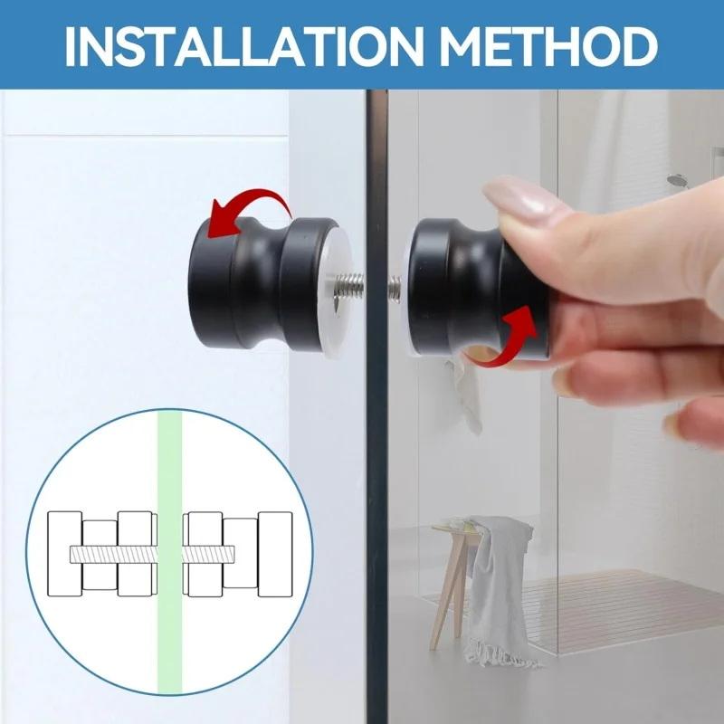 Furniture Hardware Fitting - Gagang Pintu Kaca Shower Bergaya, Kenop