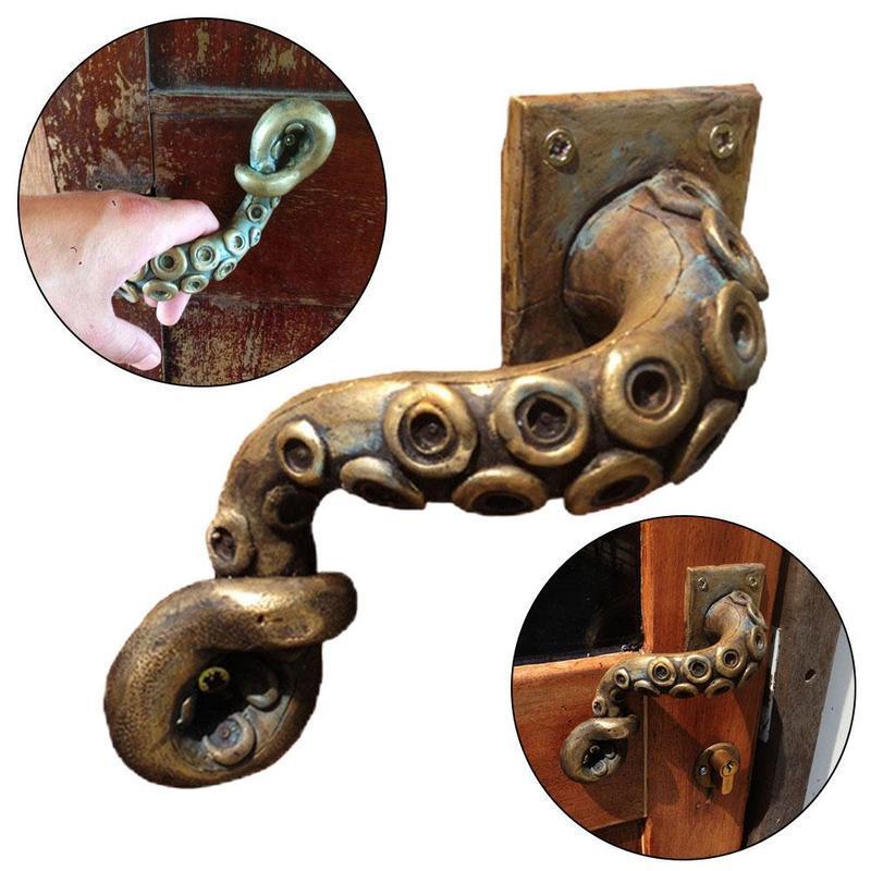 Furniture Hardware Jig - Kenop pintu gurita antik gaya hewan