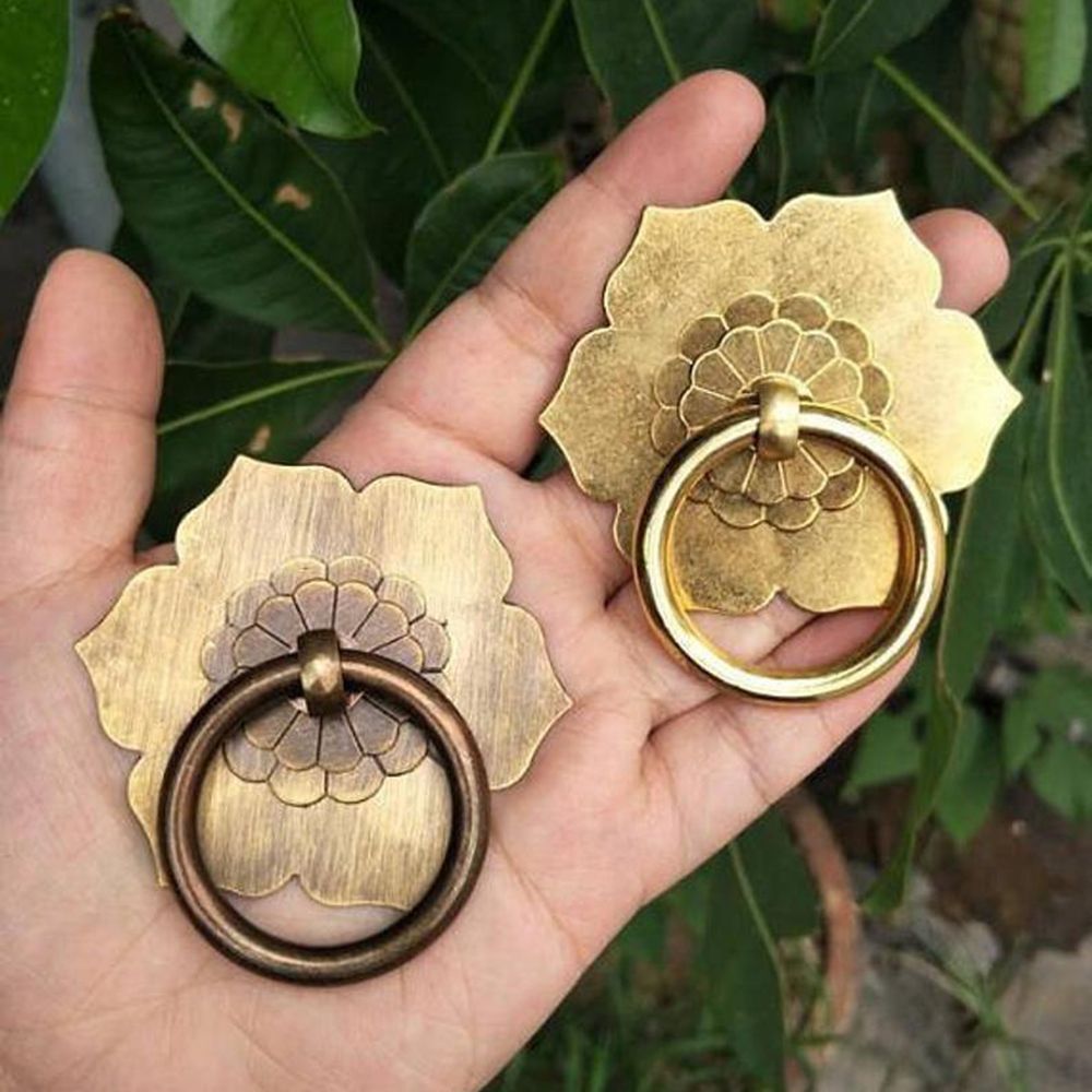 Furniture Hardware Drop Pulls - 1 buah kenop laci kuningan perunggu