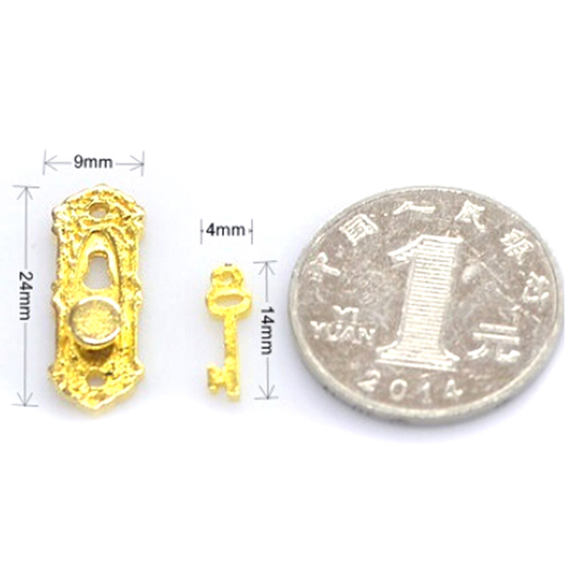 1:12, 4 buah Set pengetuk pint - Furniture Hardware Fitting ulasan dan harga