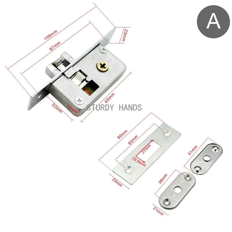 Paduan pin kunci pintu geser t - Furniture Hardware Fitting ulasan dan harga